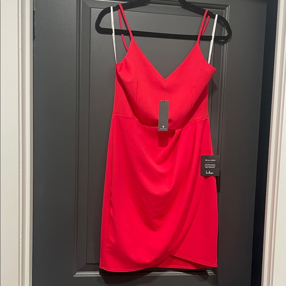 Lulu's Vibrant Red Mini Dress